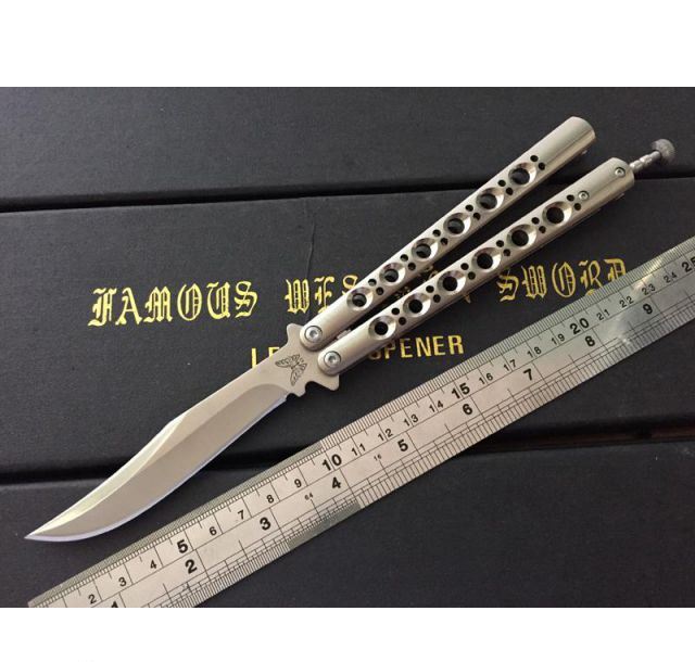 Benchmade经典钛柄蝴蝶甩刀BM43（复刻版）